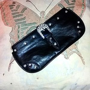 Soft Faux Leather Clutch Bag